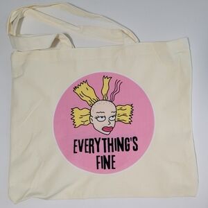 New 'Cynthia' from The Rugrats Large Canvas Tote Bag